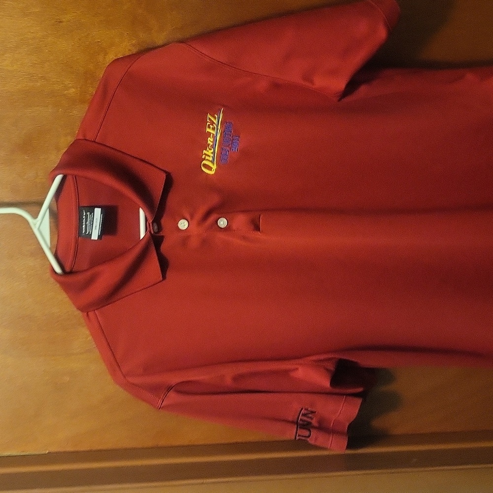 Nike Dri-Fit Red Polo from 2011 Golf Outing with Embroidered Logos